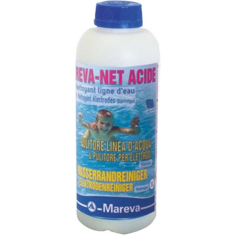 Nettoyant de ligne d'eau MAREVA Reva-net acide - 1 L - 150011U