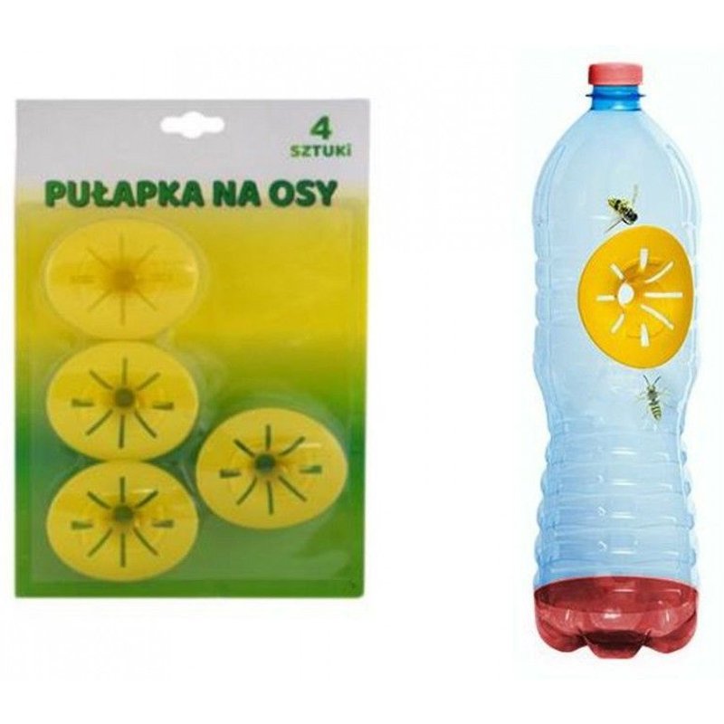 4 Pièges à Guêpes pour Bouteille - Sûr et Non Toxique