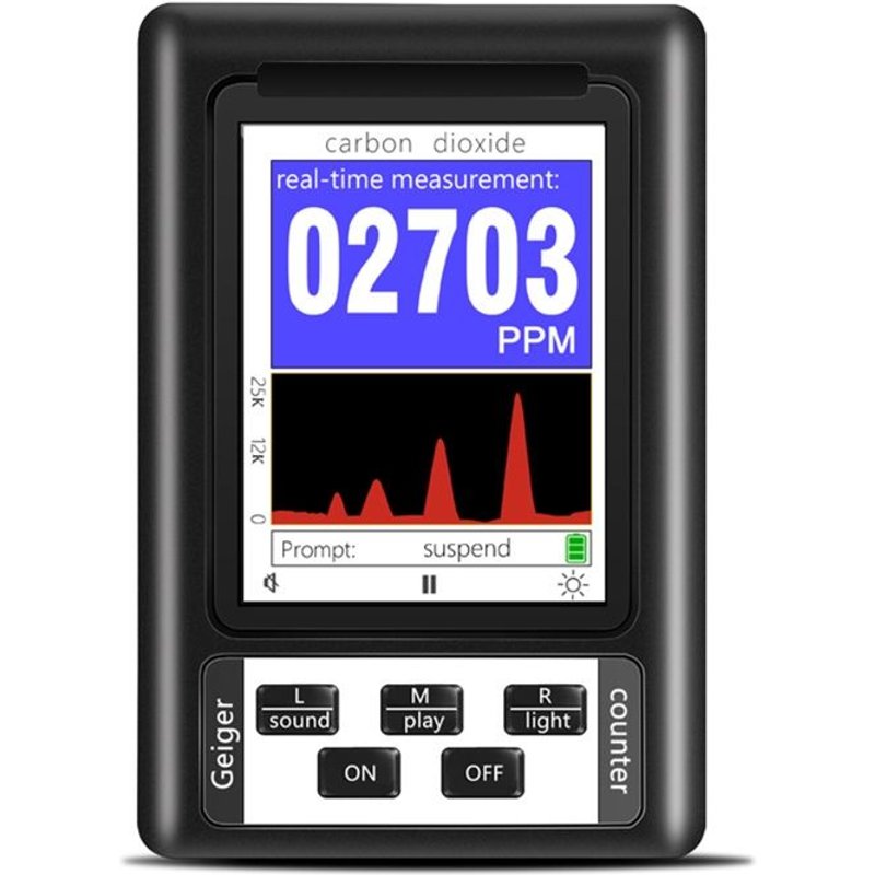 Détecteur de CO2 d'intérieur, testeur de qualité de l'air, pour la plage de CO2 400-57000PPM, enregistrement de données en 10 heures, utilisé pour les ménages, 40JE