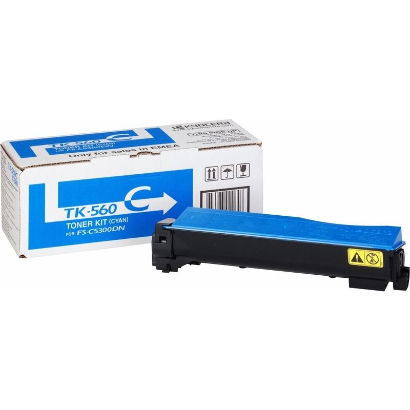 Kyocera TK 560C - kit toner Cyan d'origine pour ECOSYS P6030cdn, P6030cdn/KL3; FS-C5300DN, C5300DN/KL3, C5350DN, C5350DN/KL3