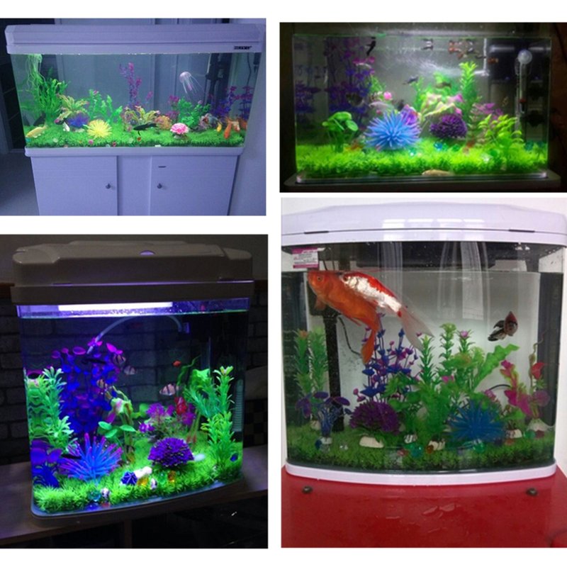 Plantes Décoratives Pour Aquarium, 5 Pièces, Ornement Artificiel, Plante Submersible, Plante Sous-Marine