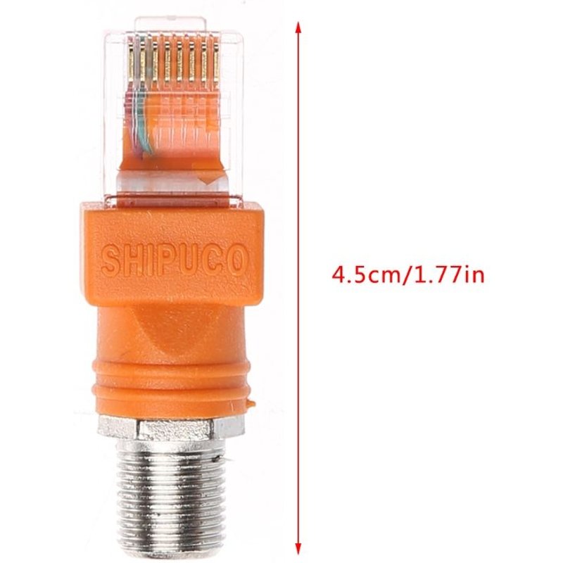 Adaptateur de coupleur de baril Coaxial F femelle à RJ45 mâle, convertisseur de connecteur RJ45 à RF, nouveauté 2021