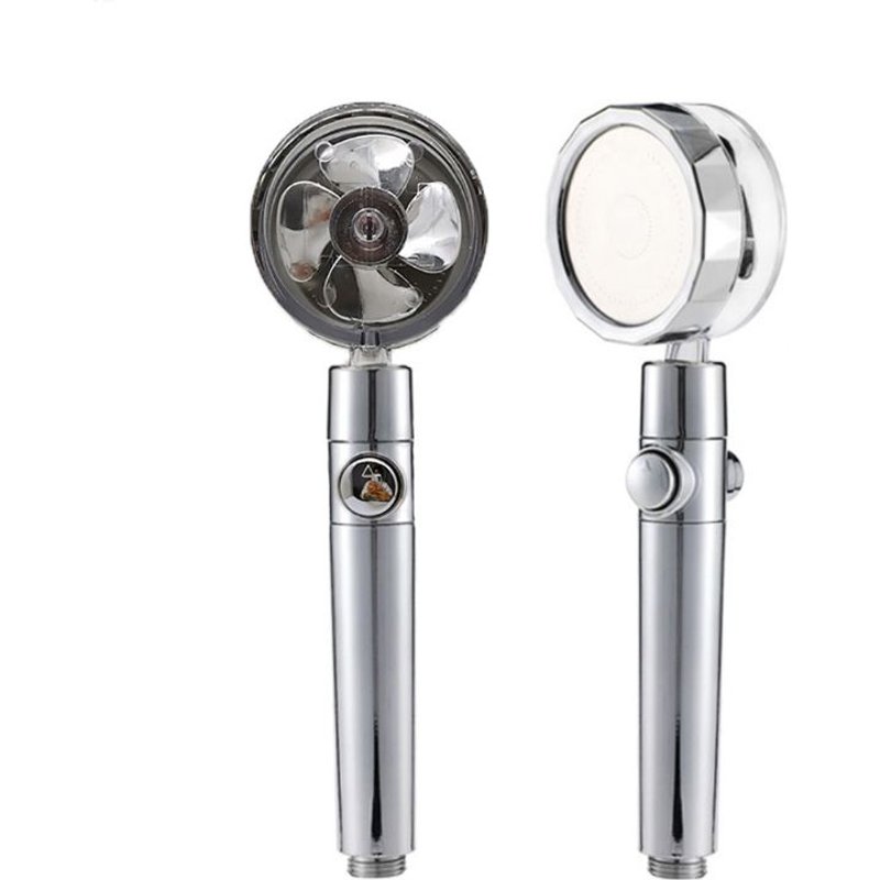 Pomme de douche rotative Visible, belle ligne d'eau, filtre haute pression, 360 degrés