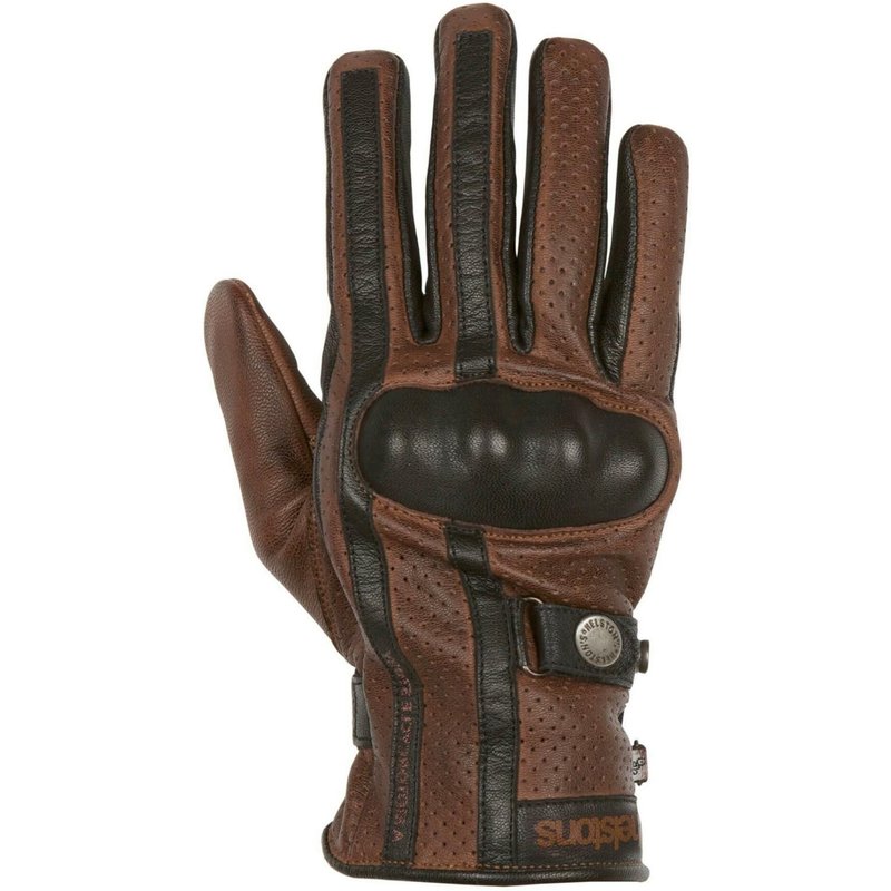 Gants cuir Helstons Eagle camel/noir- T8
