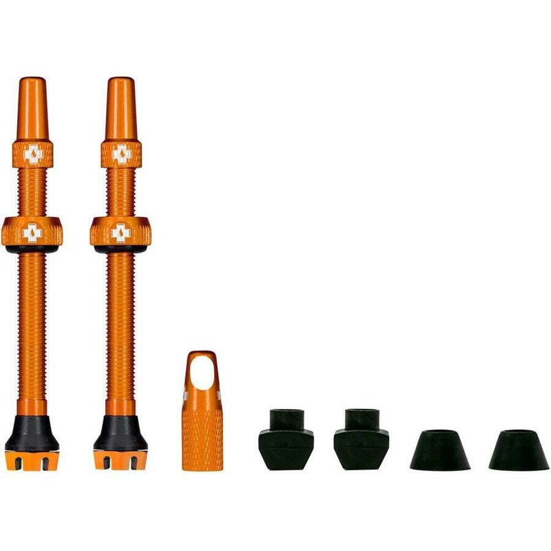 Valves tubeless Muc-Off V2 orange (paire)- 44mm