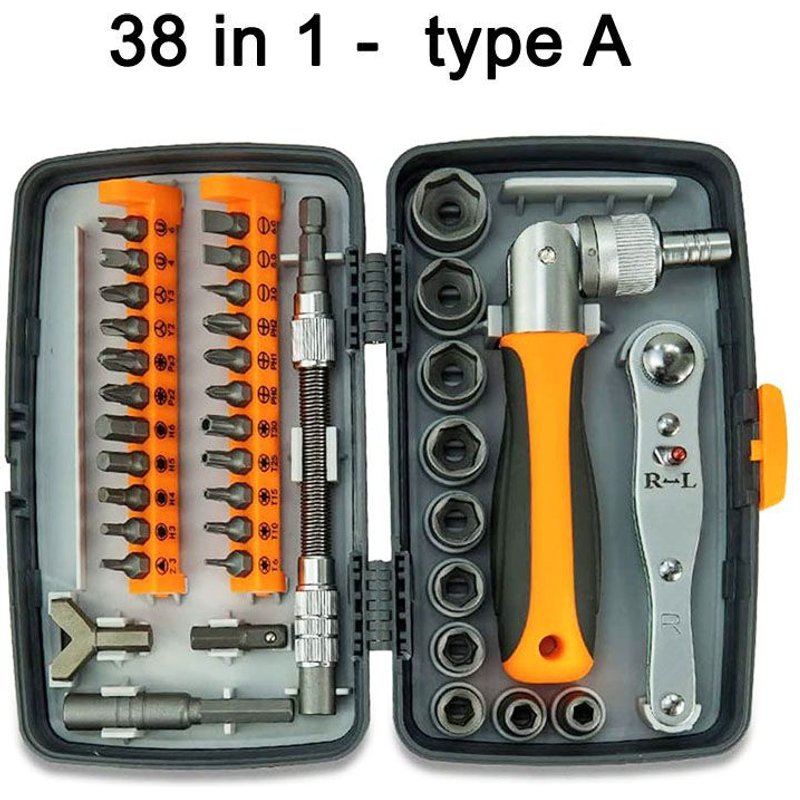 2880A Ensemble de tournevis multi-outils, clé à douille à cliquet, combinaison boîte à outils matériel de précision embouts de vis ensembles d'outils à main ""Nipseyteko