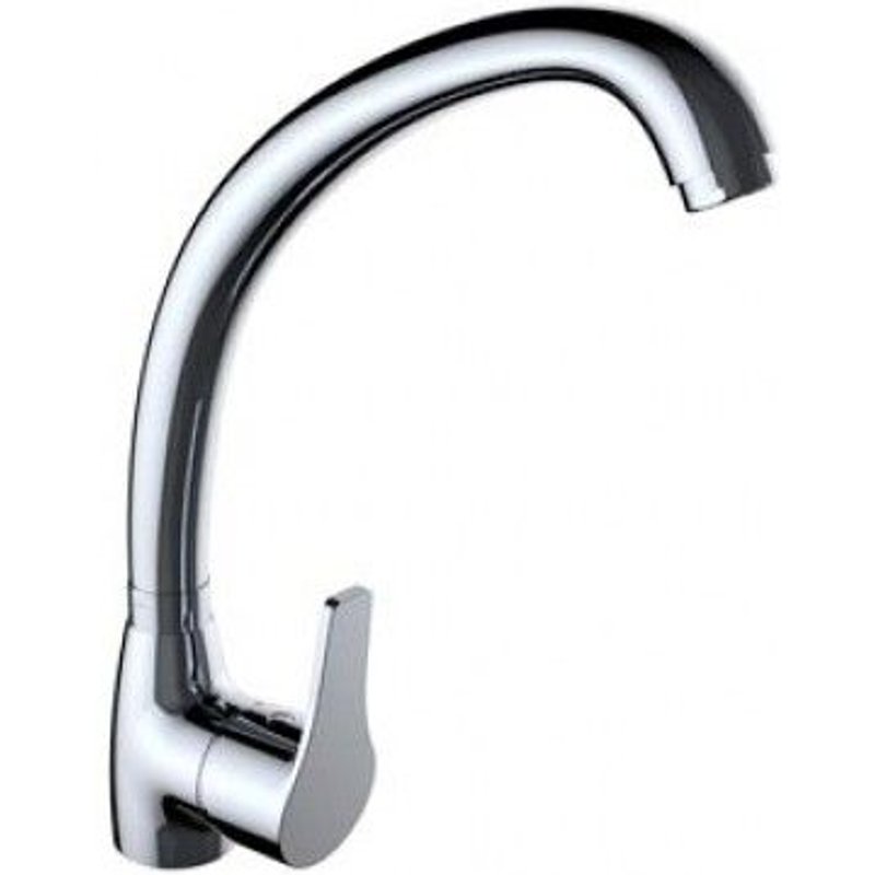 Mitigeur évier bec haut chromé CLEVER pour évier grès ou inox