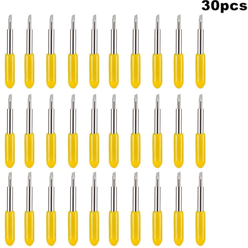 30PCS 30 Degrees Lames de remplacement pour outils électriques, 30/45/60 degrés, pour traceur, Roland Cricut ""Nipseyteko
