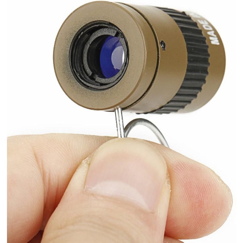 Telescope mud Télescope monoculaire tactique le plus Mini 2.5x17.5mm Agent, télescope à main Ultra Miniature avec boucle de doigt pour la chasse et le tourisme ""Nipseyteko