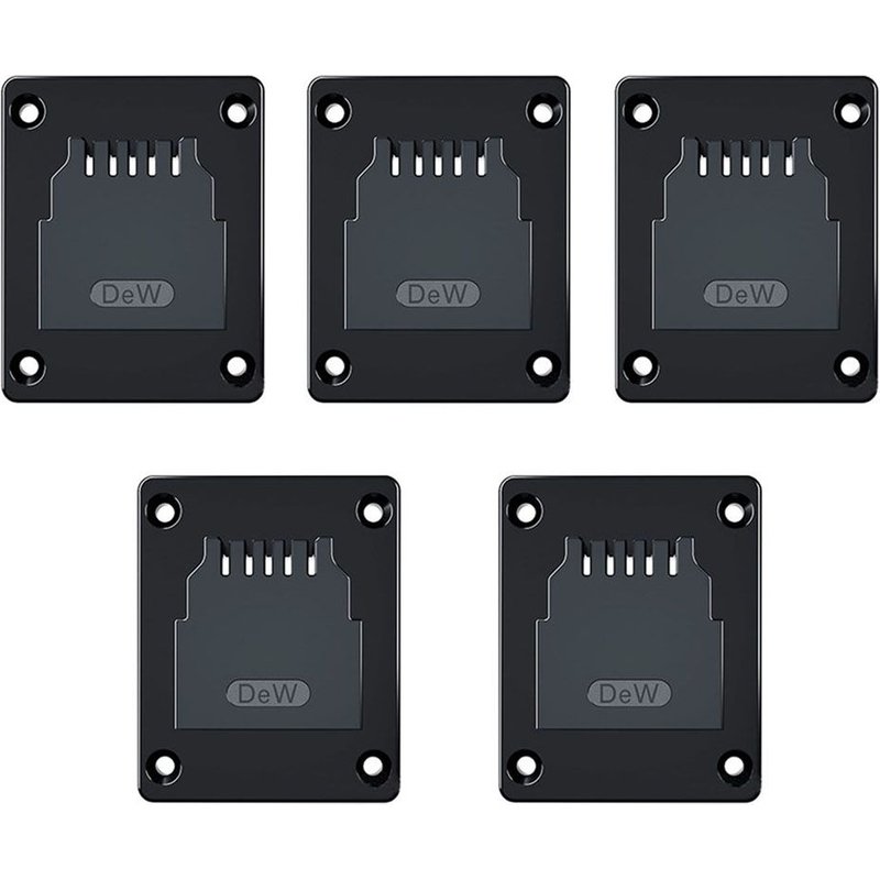 5pcs For Dewalt Support de rangement mural pour Machine, 5 pièces, support de fixation pour outils électriques, adapté à la Base d'outils Makita Bosch Dewalt Milwaukee ""Nipseyteko