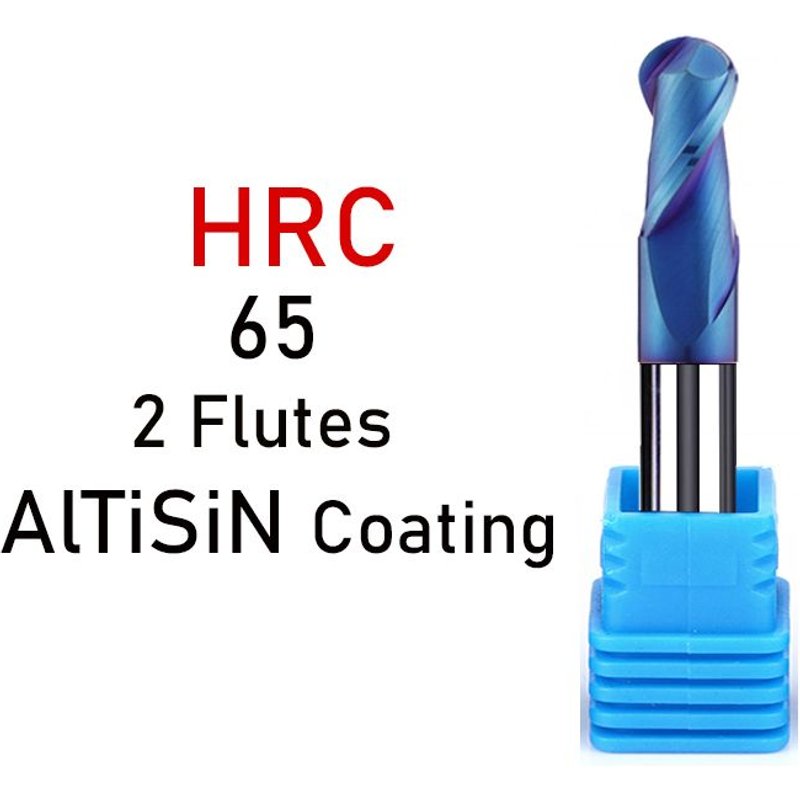 R3X6DX50L HRC65-2F 1PCS XUHAN – fraise CNC en carbure de tungstène, outil de fraisage de mèche R0.5 6mm 8mm 10mm HRC50 55 65 2 4 cannelures ""Nipseyteko