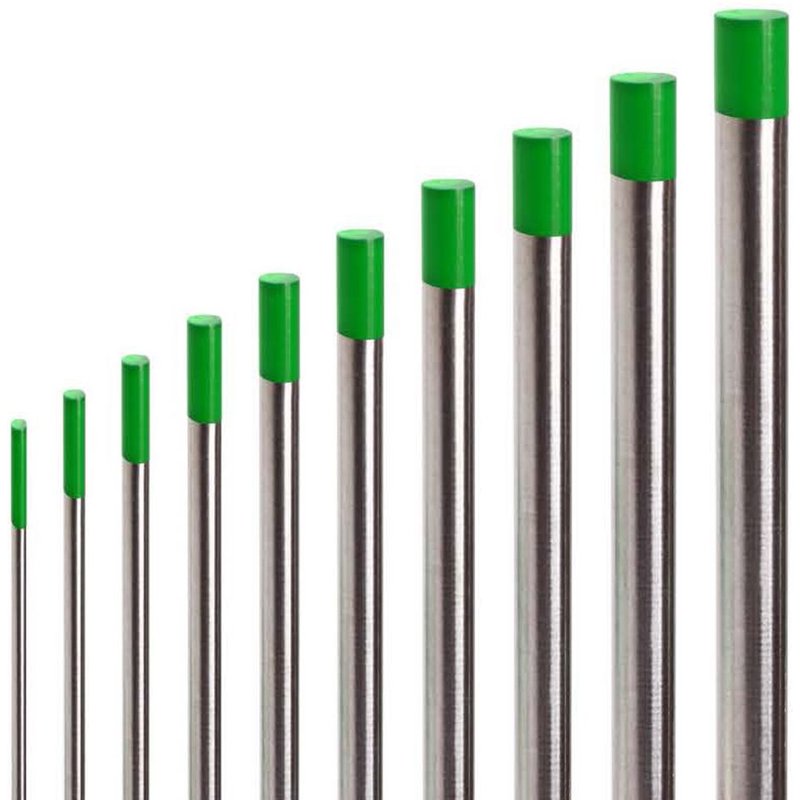 WP(Green) 3.0mm 175mm Tige de soudage professionnelle en tungstène Tig, électrodes en or WT20 WC20 WL15 WL20 WP WZR8 WS20 pour machine à souder à ARC TIG ""Nipseyteko
