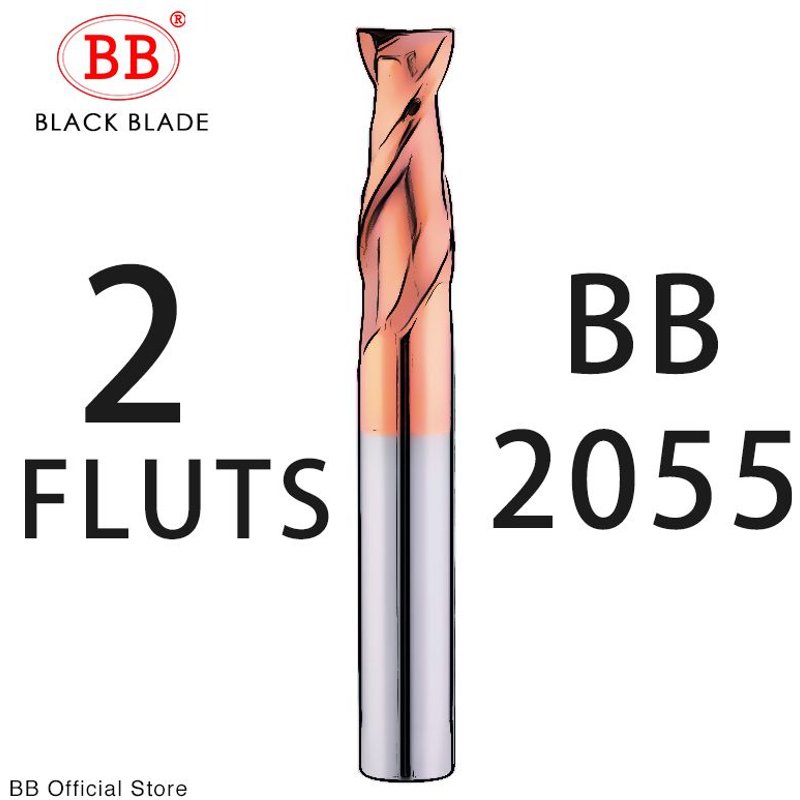 10.5x12x30x75 2F-BB2055 BB fraises en carbure de CNC fraises en acier au tungstène fraiseuses outils 2 4 cannelures métal clé siège visage 6 8 12mm tige HRC40 60 ""Nipseyteko