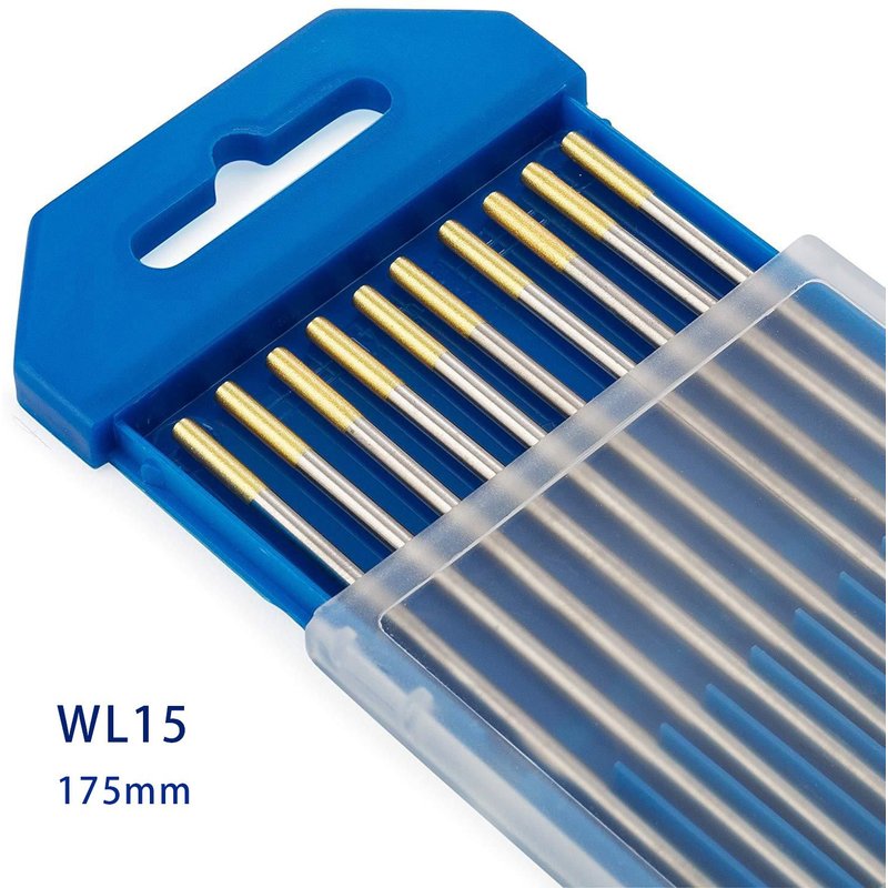 WL15 Gold 3.2mm 175mm Électrodes de tungstène Professionnel Électrodes De Soudage WT20 WC20 WL20 WL15 WZ8 WP WY20 WR20 E3 1.6mm 2.4mm 3.2mm Tig Tiges ""Nipseyteko
