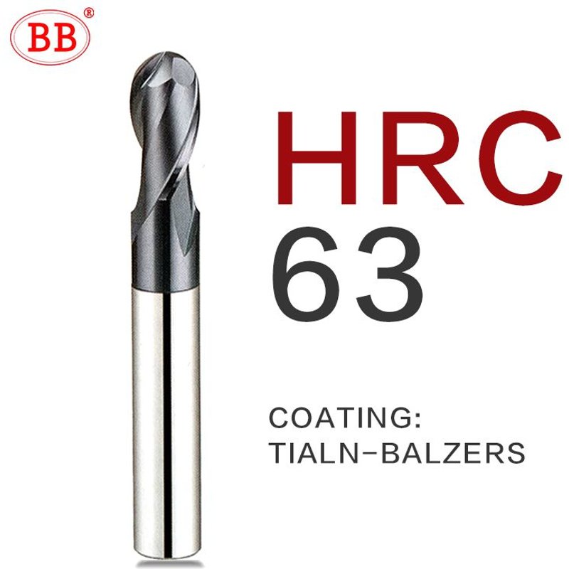 R2.75x6x8x50 BK2063 Outils de coupe en carbure de tungstène de haute dureté BB fraises en bout de précision CNC outils de fraisage ""Nipseyteko