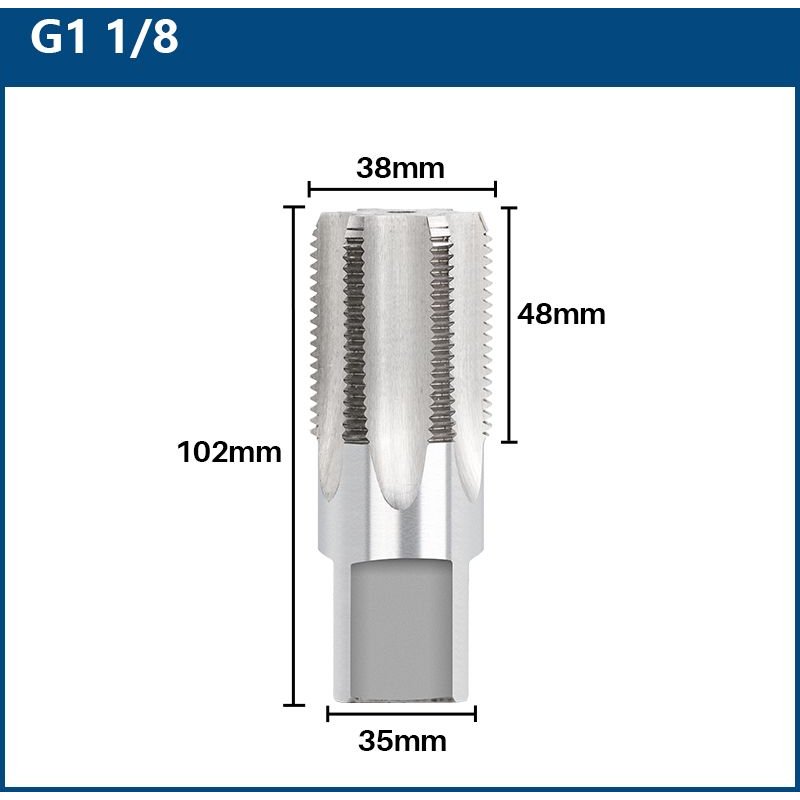 G1-1I8 XCAN – robinet de tuyau HSS 1/8 1/4 3/8 1/2 3/4 1 ", filetage de vis en métal, outils de filetage, outils à main ""Nipseyteko