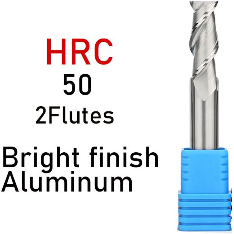 16X16DX100L-2F HRC50 For Aluminum 1PCS Fraise en carbure à 2 cannelures, revêtement en alliage, outil de coupe en acier au tungstène, fraiseuses CNC, HRC50 HRC55 HRC65 ""Nipseyteko