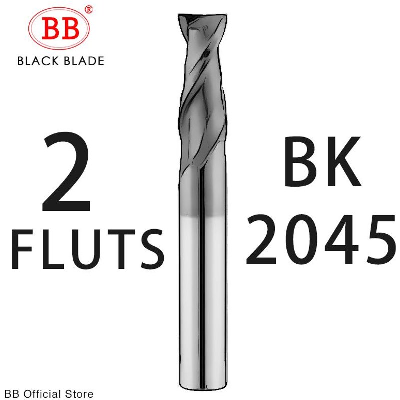 16x16x45x100 2F-BK2045 BB fraises en carbure de CNC fraises en acier au tungstène fraiseuses outils 2 4 cannelures métal clé siège visage 6 8 12mm tige HRC40 60 ""Nipseyteko