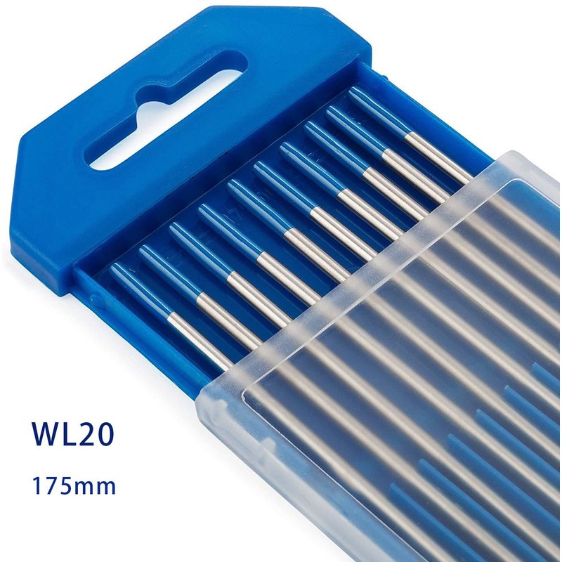 WL20 Sky Blue 4mm 175mm Électrodes de tungstène Professionnel Électrodes De Soudage WT20 WC20 WL20 WL15 WZ8 WP WY20 WR20 E3 1.6mm 2.4mm 3.2mm Tig Tiges ""Nipseyteko