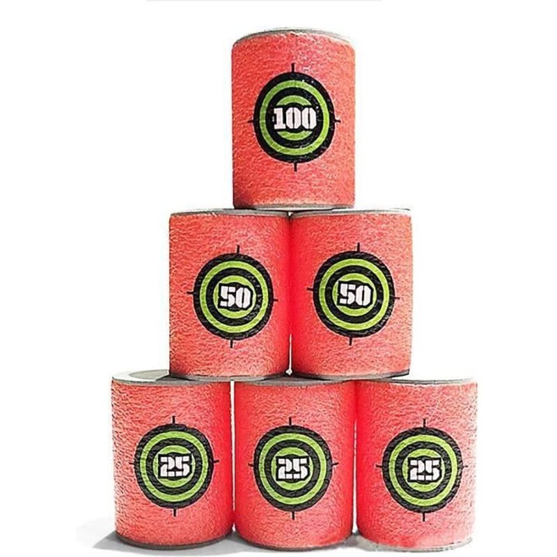 Gogou® 6pcs/Set Cibles Rouge De Balles Pour Nerf - Jeu De Tir