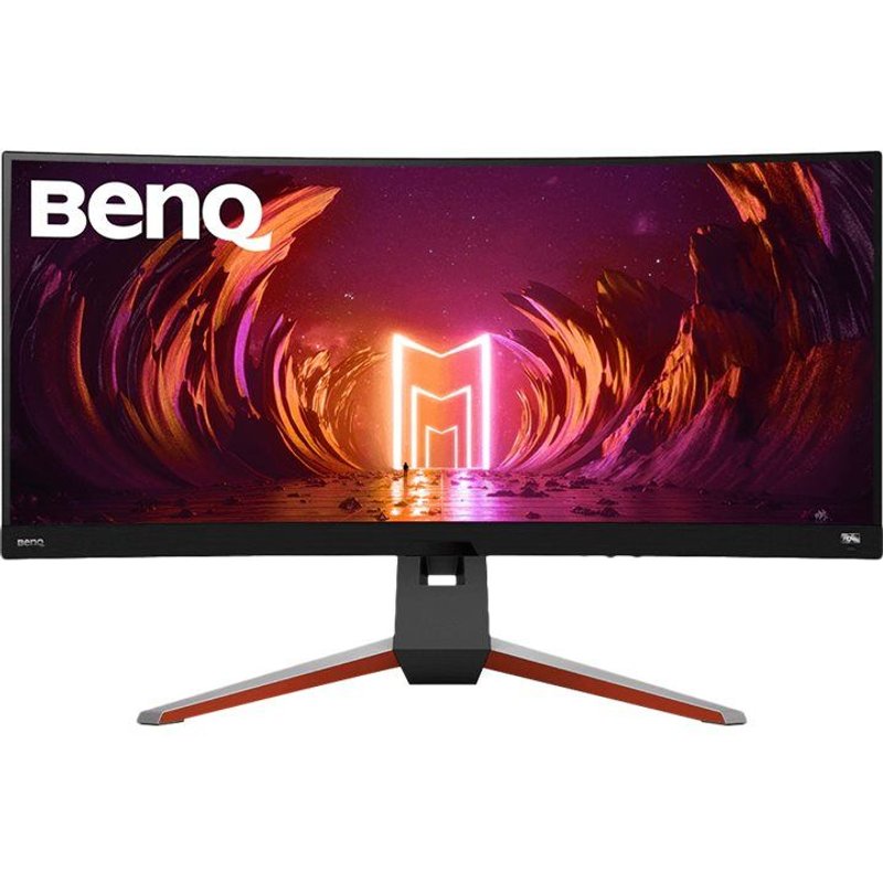 BenQ Mobiuz EX3415R - Écran LED - incurvé - 34" - 3440 x 1440 QHD @ 144 Hz - IPS - 400 cd/m² - 1000:1 - DisplayHDR 400 - 1 ms - 2xHDMI, DisplayPort - haut-parleurs avec subwoofer