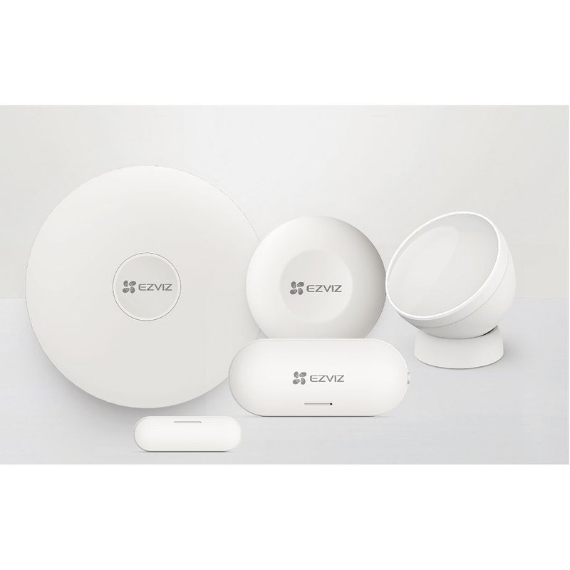 Kit alarme EZVIZ Home sensor - 1 Hub A3 + 2 détecteurs + 1 bouton intelligent