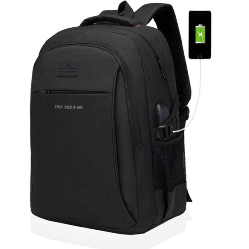 TD® MATEIN Sac à Dos Ordinateur Portable 15.6 Pouces Homme Fonctionnel Sac à Dos PC Portable avec USB Charging Port Imperméable Anti