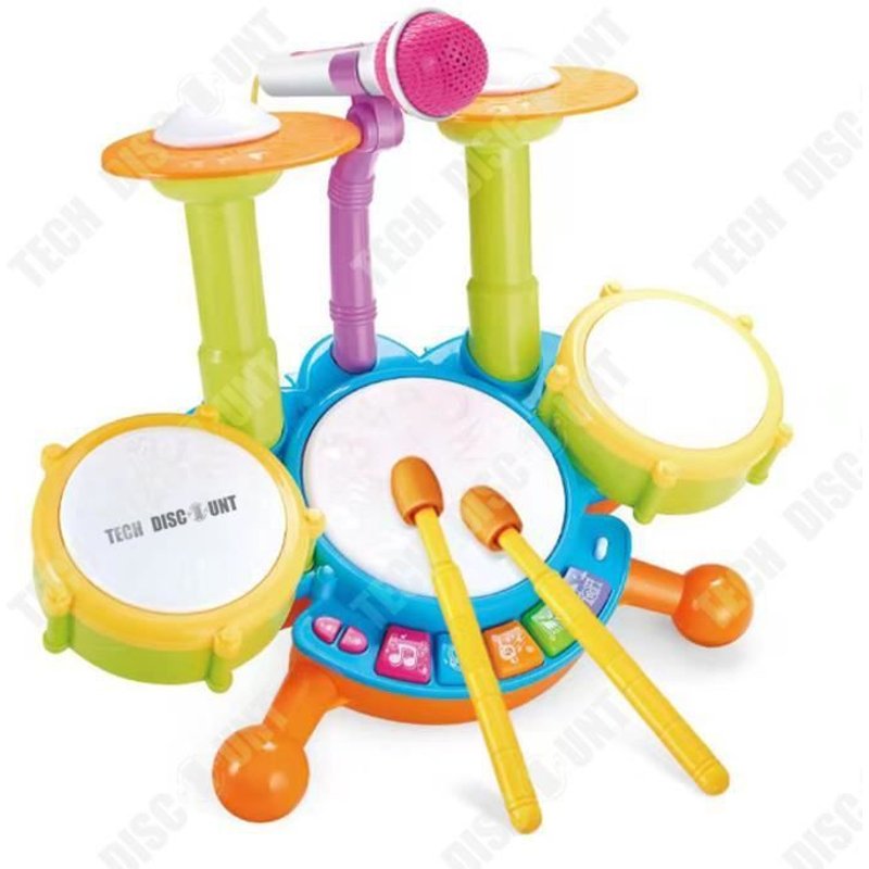 Td® Jouet De Tambour Pour Enfants Débutant Tambour À Main Bébé Bébé Instrument De Musique Tambour Battant Jouets Pour Enfants