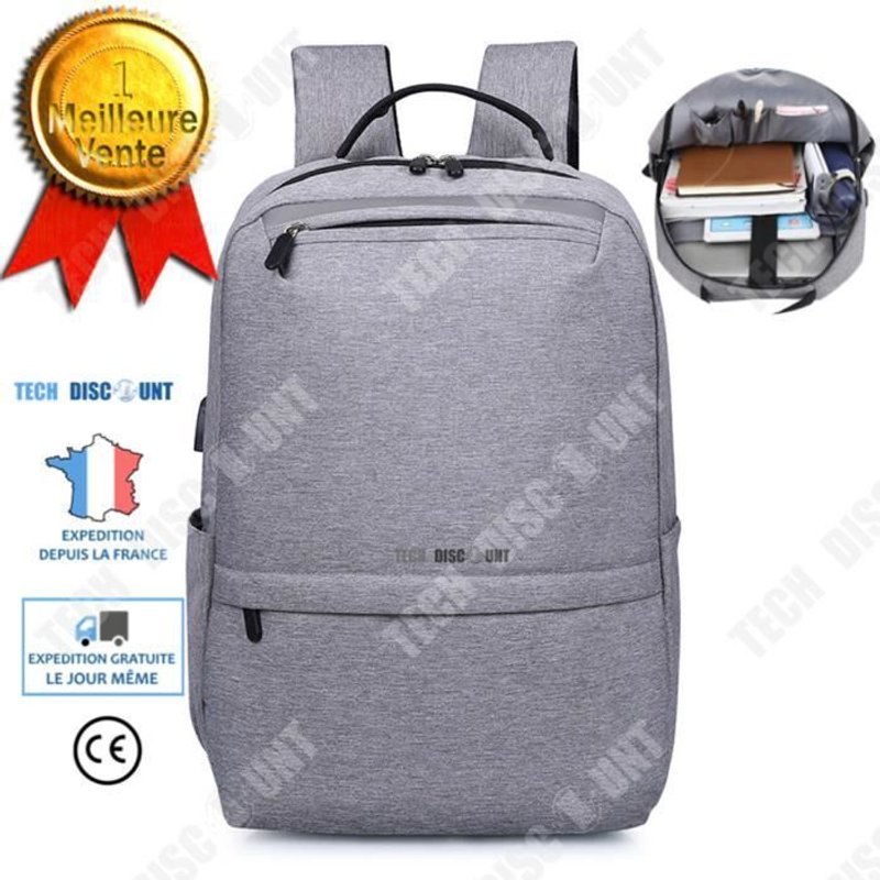 TD® Sac à dos femme homme enfant ordinateur anti-vol voyage pas cher grande capacité militaire randonnée usb connecté garçon fille
