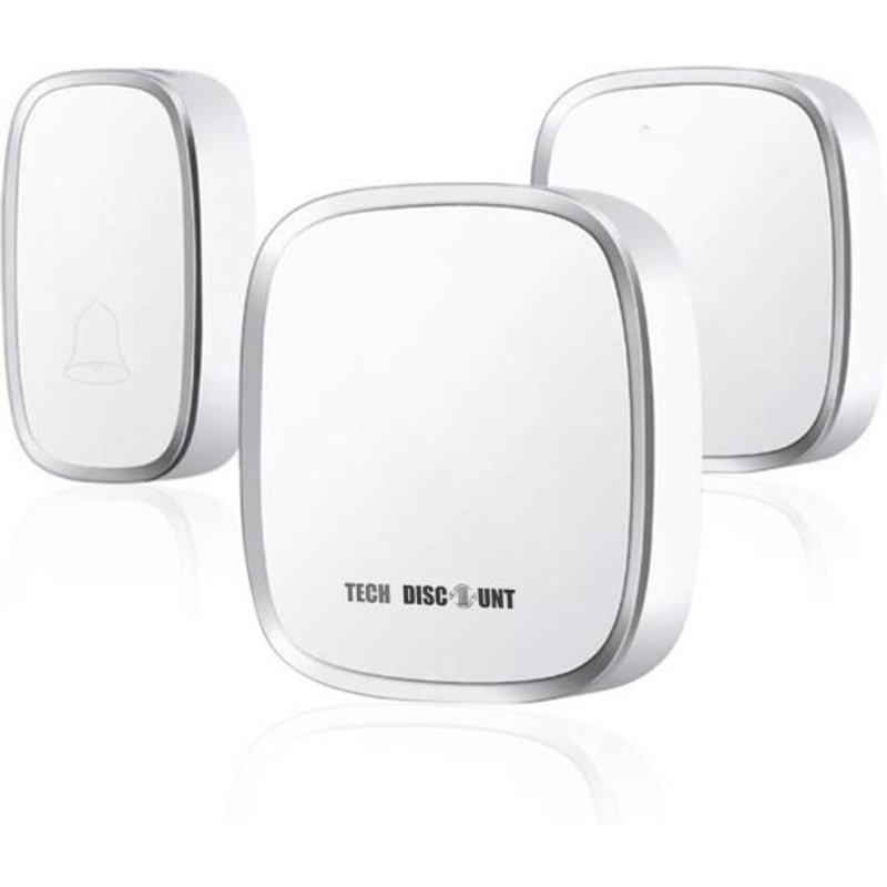 TD® Une pour deux sonnette sans fil, sonnette numérique domestique AC, sonnette étanche, sonnette musicale