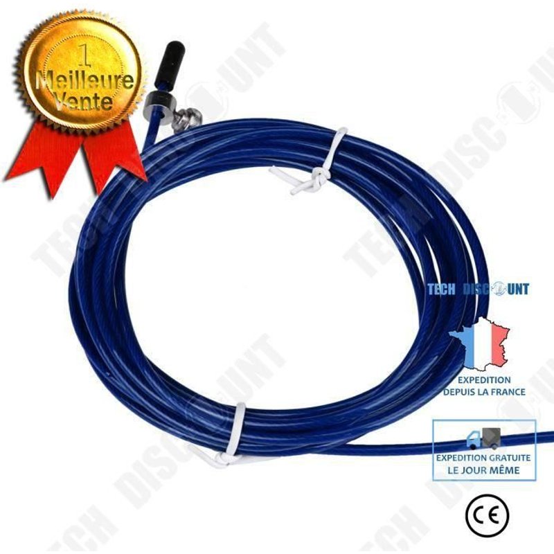 Td® Corde À Sauter Fitness Réglable Ajustable Cardio Exercice Crossfit Sport Accessoire Gymnastique Sauter Exercice Sportif