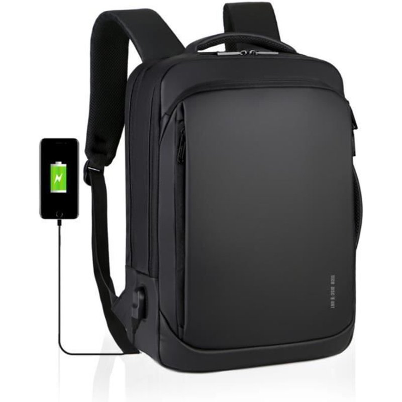 TD® Sac a Dos Ordinateur Portable 12-16 Pouces avec USB Charging Port pour Université d'affaires Fonctionnel Knapsack Backpack