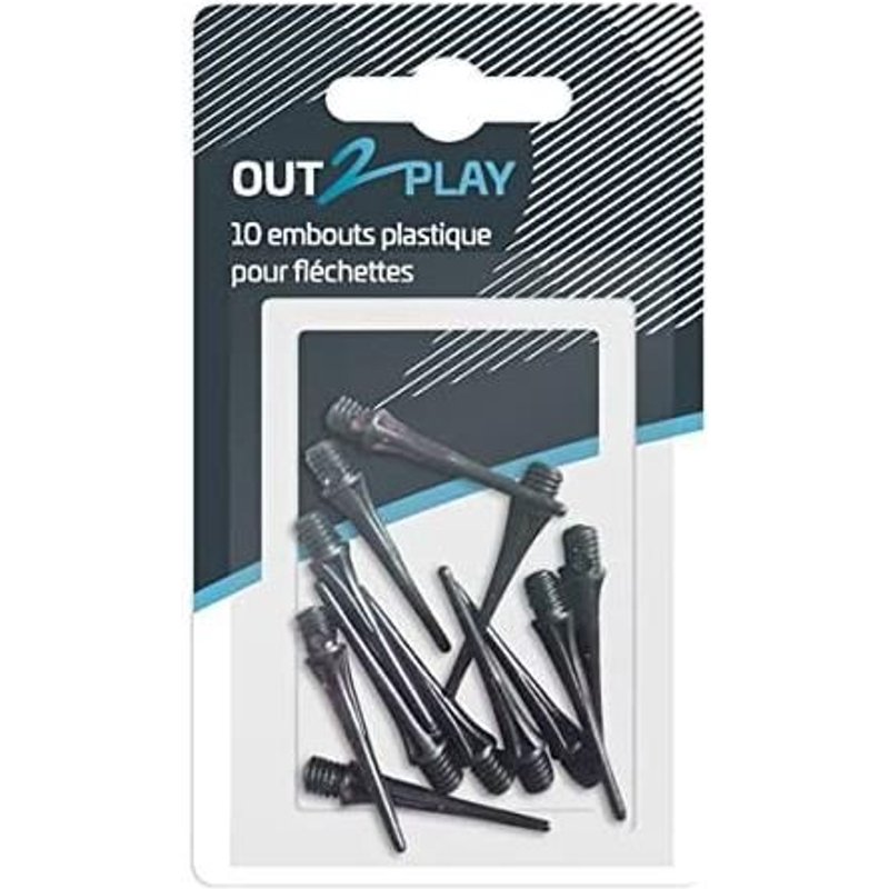 10 Embouts Plast Flechettes