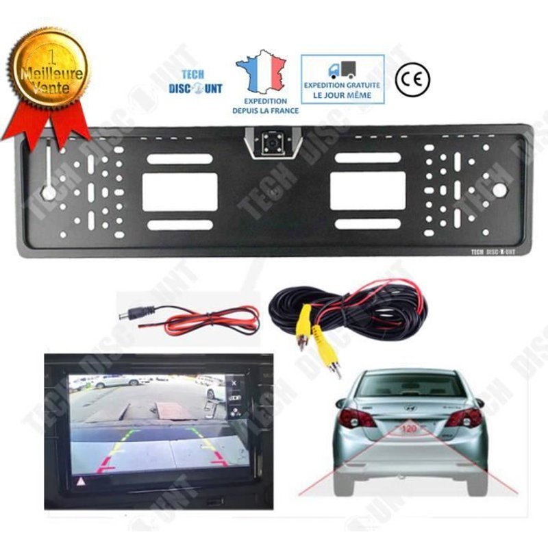 TD® camera de recul voiture camping car pour camion universel filaire avec fil embarquee accident gps mercedes plaque immatriculatio
