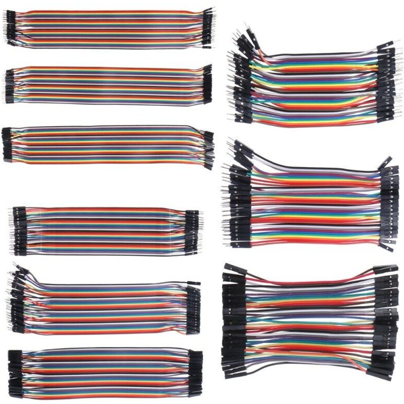Câbles M-F/M-M/F-F, fil de planche à pain, ruban GPIO coloré pour Kit de bricolage, 40 pièces