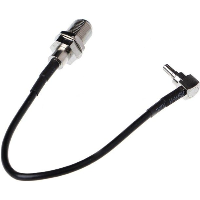 Connecteur femelle à CRC9 à Angle droit RG174, câble en queue de cochon, adaptateur 15cm 6