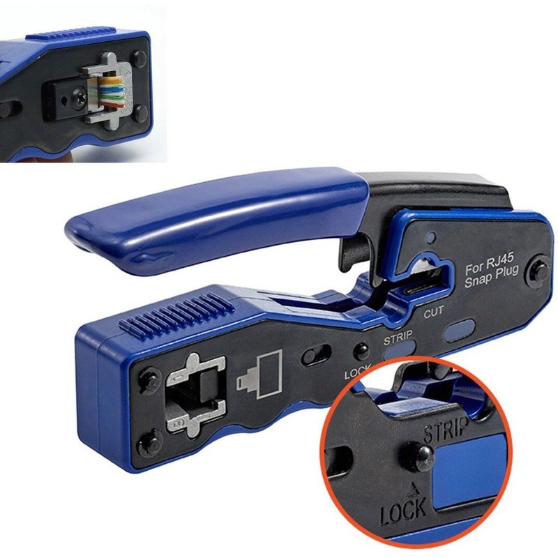 Pince à sertir et dénudeur de câble Ethernet pour connecteur Cat6, outils manuels pour connecteur CAT6/5e
