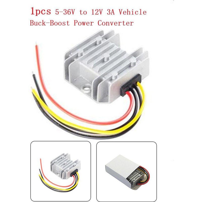 Stabilisateur de tension automatique DC 5-32V à 12V3A, 1 pièce, convertisseur de puissance, régulateur pour routeurs stéréo, caméras de Surveillance