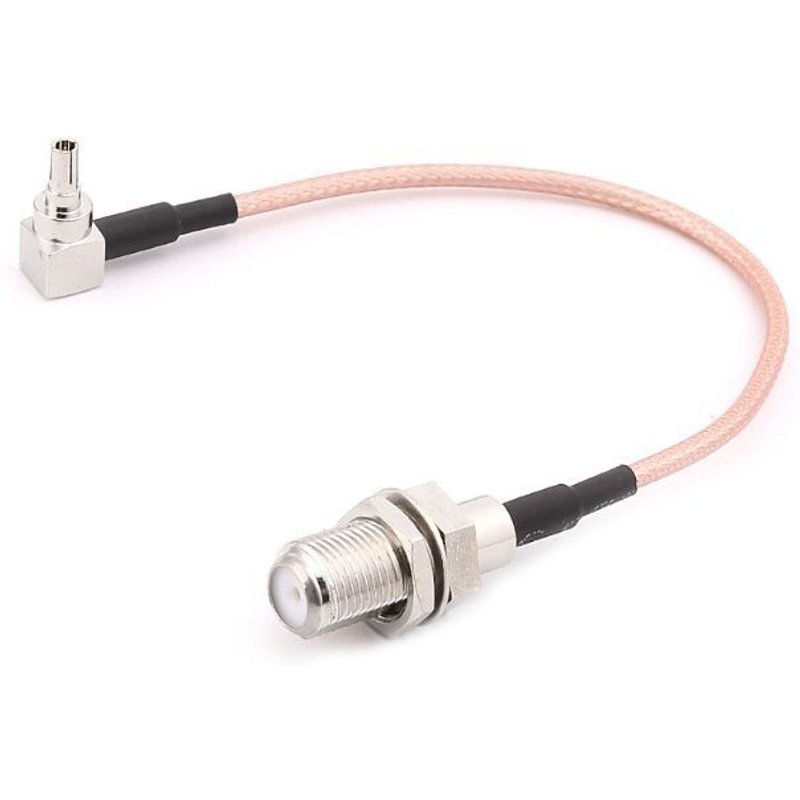 Câble Jack femelle vers CRC9 mâle RG316 Pigtail 15cm à Angle droit pour Modem huawei