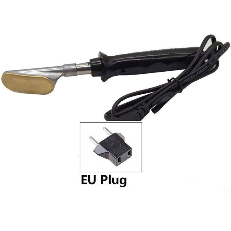 Fer à souder électrique 50W avec poignée en plastique, pointe plate pour la réparation des pare-chocs de voiture