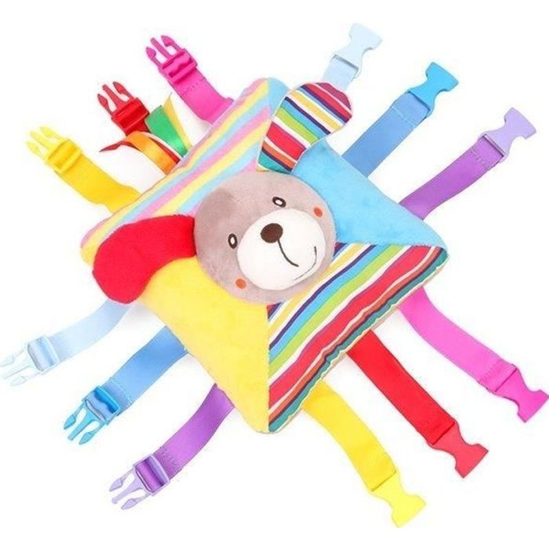 Coussin Avec Boucles À Relier Jeu Enfant Montessori