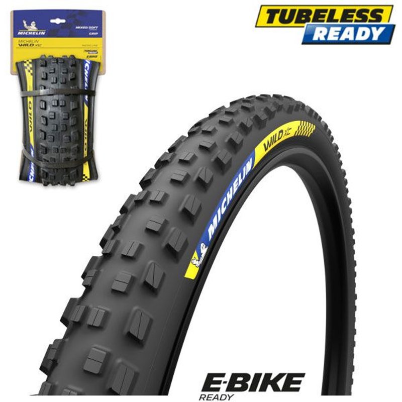 Pneu VTT 29x2.35'' Michelin Wild XC Racing Tubeless Ready TS noir
