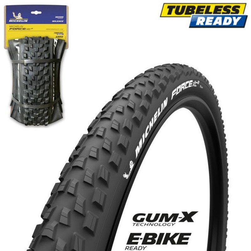 Pneu VTT 29x2.10'' Michelin Force XC2 Performance Tubeless Ready TS noi