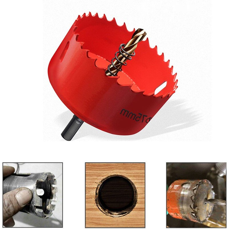 Cloche de perçage multifonctions, scie à trous, foret de découpe, alésoir pour le travail du bois, ouvre-trou, coupe-métal, outils matériels