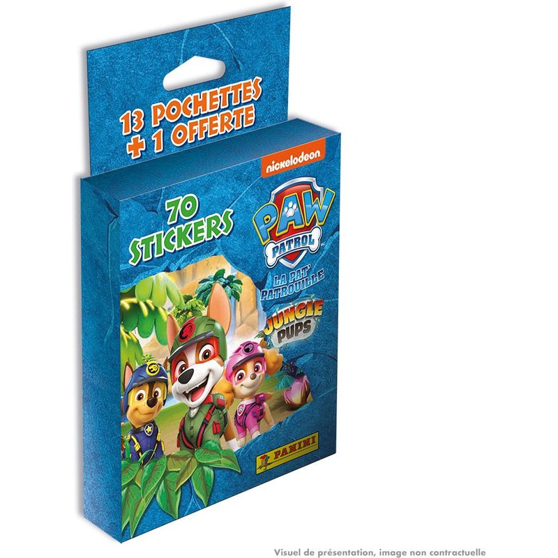 Stickers La Pat'patrouille Mission Jungle Blister 13+1 Pochettes