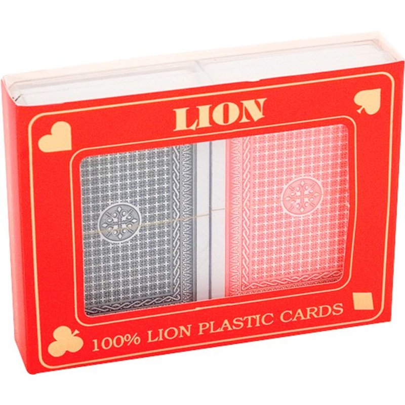 Jeu De Cartes À Jouer Lion 100% Plastique D