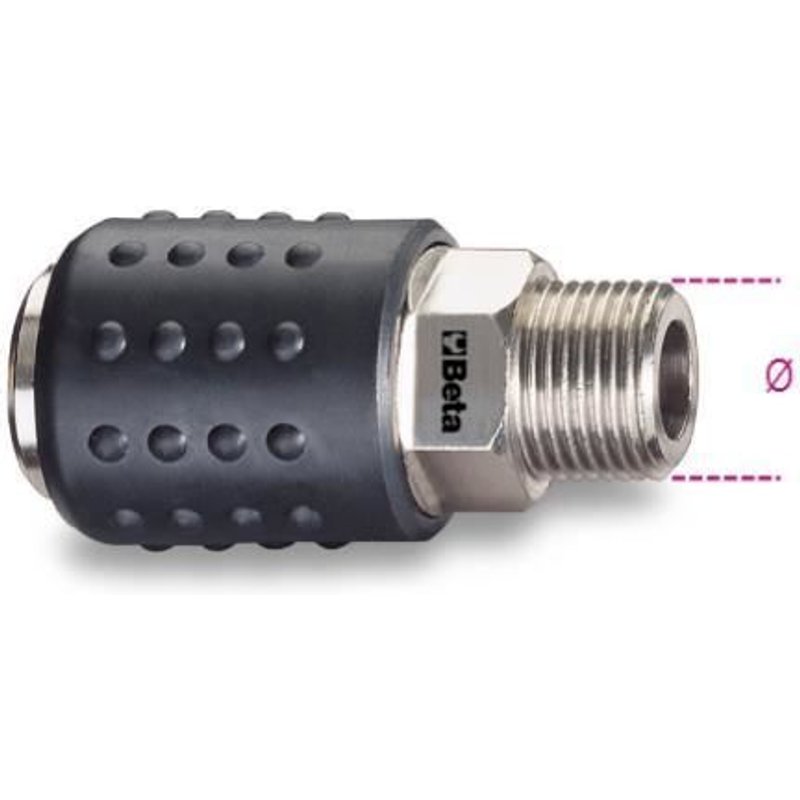 Raccord d'air rapide à billes Beta 1/4''