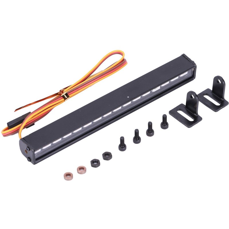 Lampe De Toit À 16 Led, Barre D'éclairage Pour Voiture À Chenilles Axiale Scx10 1/10, Accessoires De Voiture Rc De Haute Qualité, Pièces Rc, Trx-4