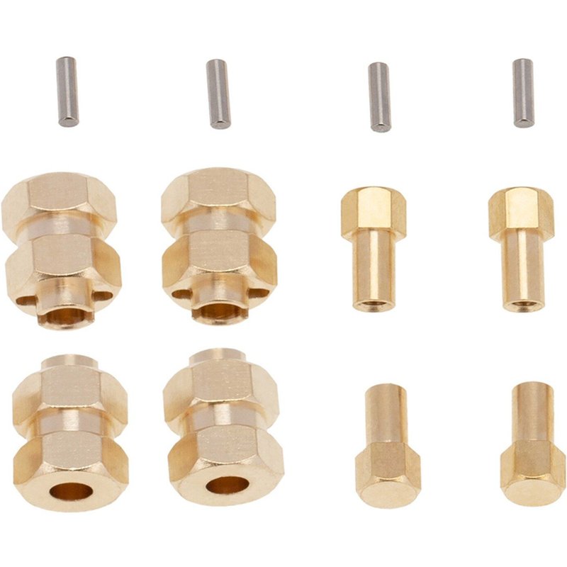 Adaptateurs Hexagonaux De Moyeu De Roue D'épaisseur, Accouplement De Contrepoids Pour Axial Scx24 90081 1/24 Rc Pièce De Mise À Niveau D'essieu De Voiture À Chenille