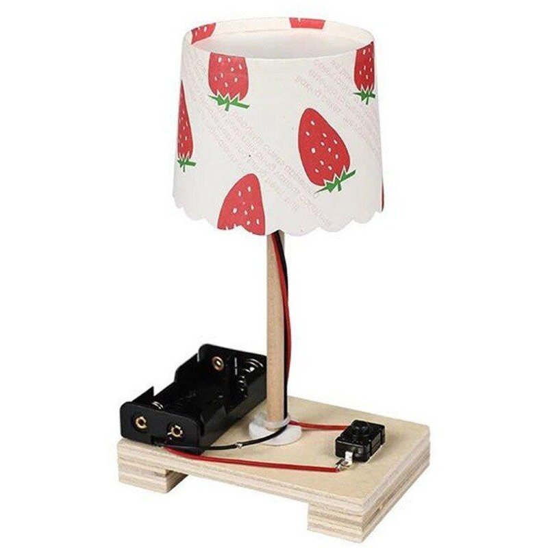 Gizmo Électrique Créatif En Bois, Blocs À Assembler, Petite Lampe De Table, Jouets Diy Pour Étudiant Science Technologie Modèle Jeu De Cerveau 1 Pièces